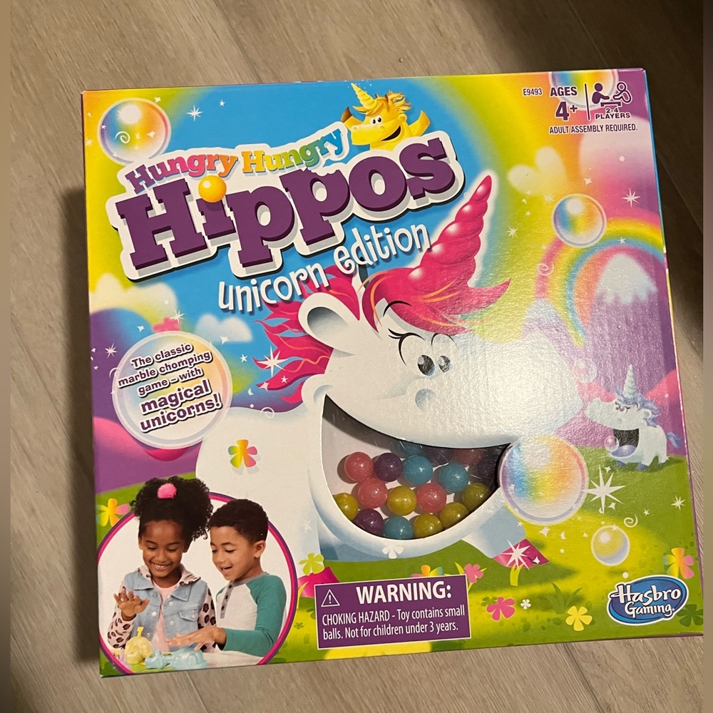 Hasbro Hungry Hungry Hippos Unicorn Edition - Picture 2 of 2